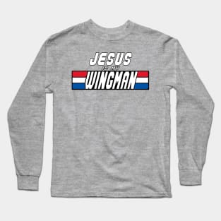 Jesus Is My Wingman Christian Clothing Jesus Lord And Savior Long Sleeve T-Shirt